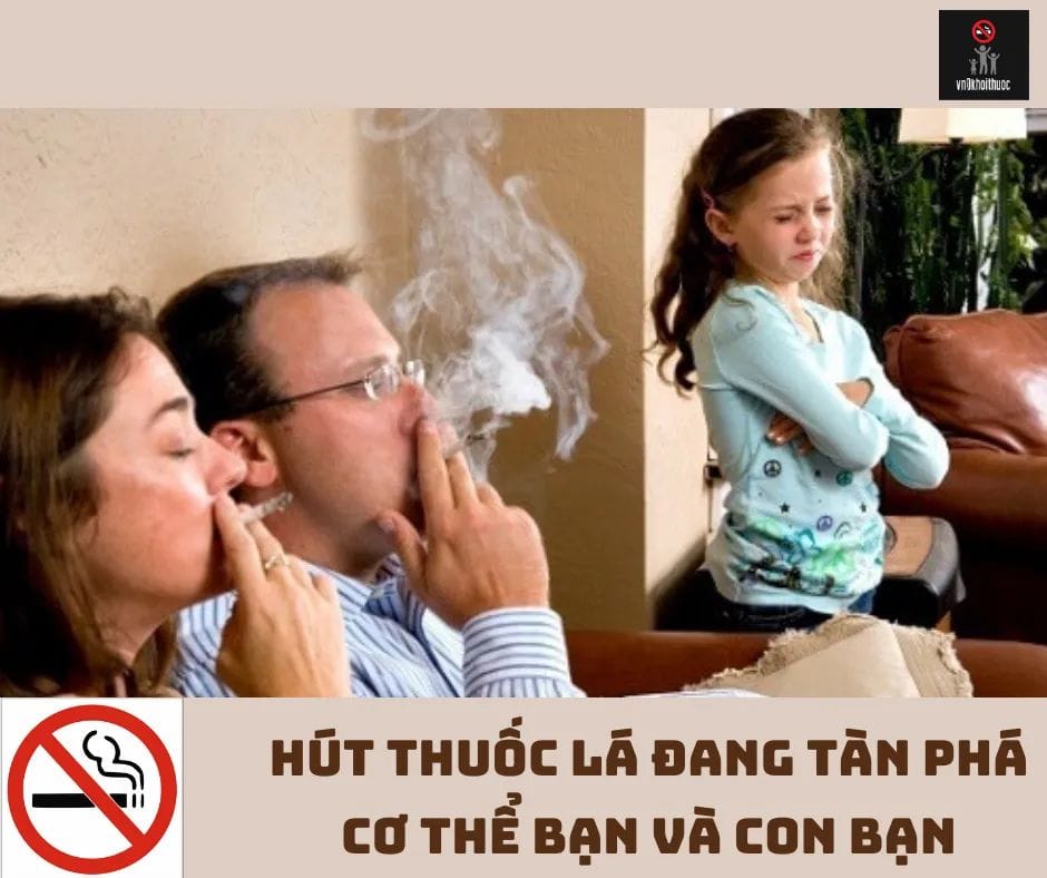 80% trẻ Việt Nam dưới 5 tuổi bị phơi nhiễm khói thuốc lá 