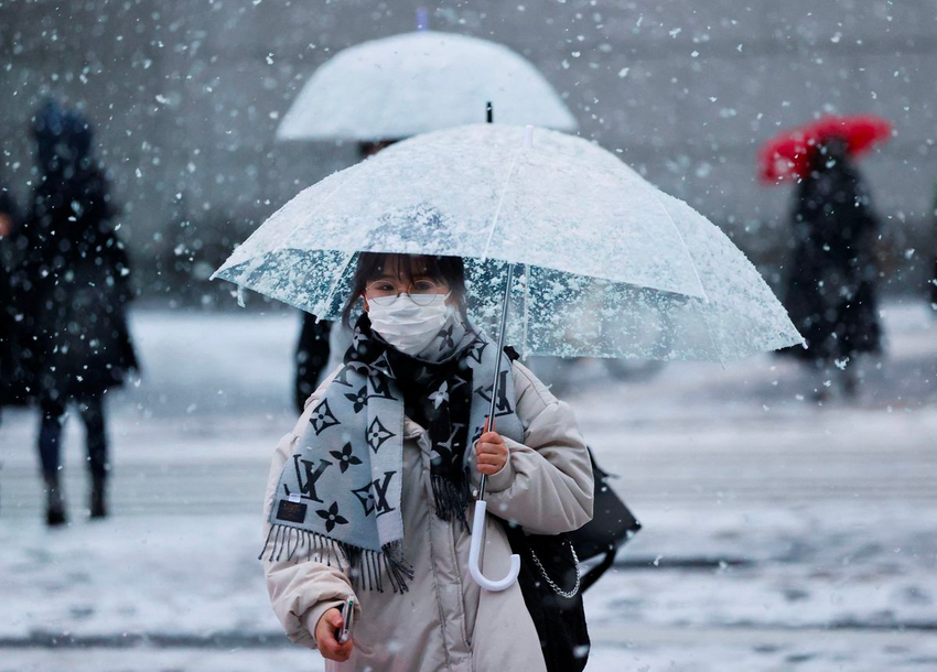 Tuyết làm gián đoạn giao thông ở Nhật