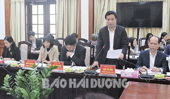 Đoàn giám sát ủy ban tài chính ngân sách quốc hội làm việc tại Hải Dương