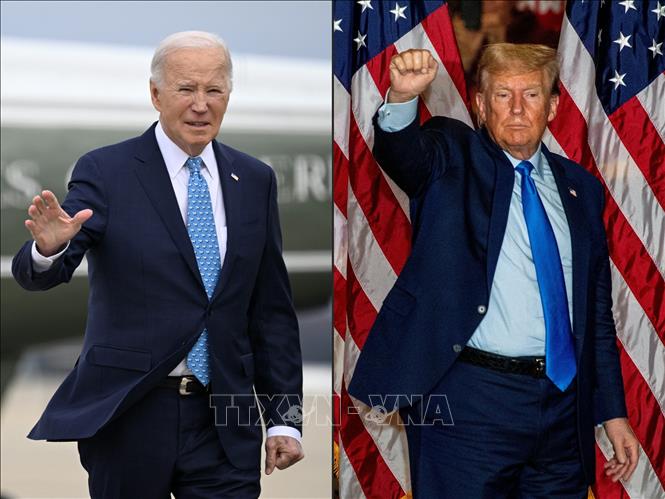 Hai ứng cử viên Joe Biden và Donald Trump chiến thắng tại Kansas và bang Illinois 
