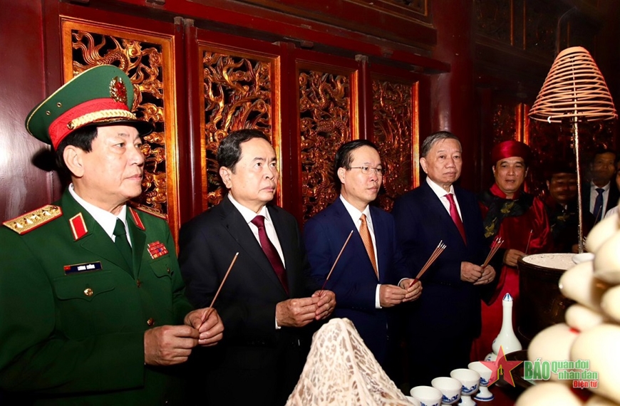Chủ tịch nước Võ Văn Thưởng dự Lễ dâng hương Giỗ Tổ Hùng Vương năm Quý Mão - 2023