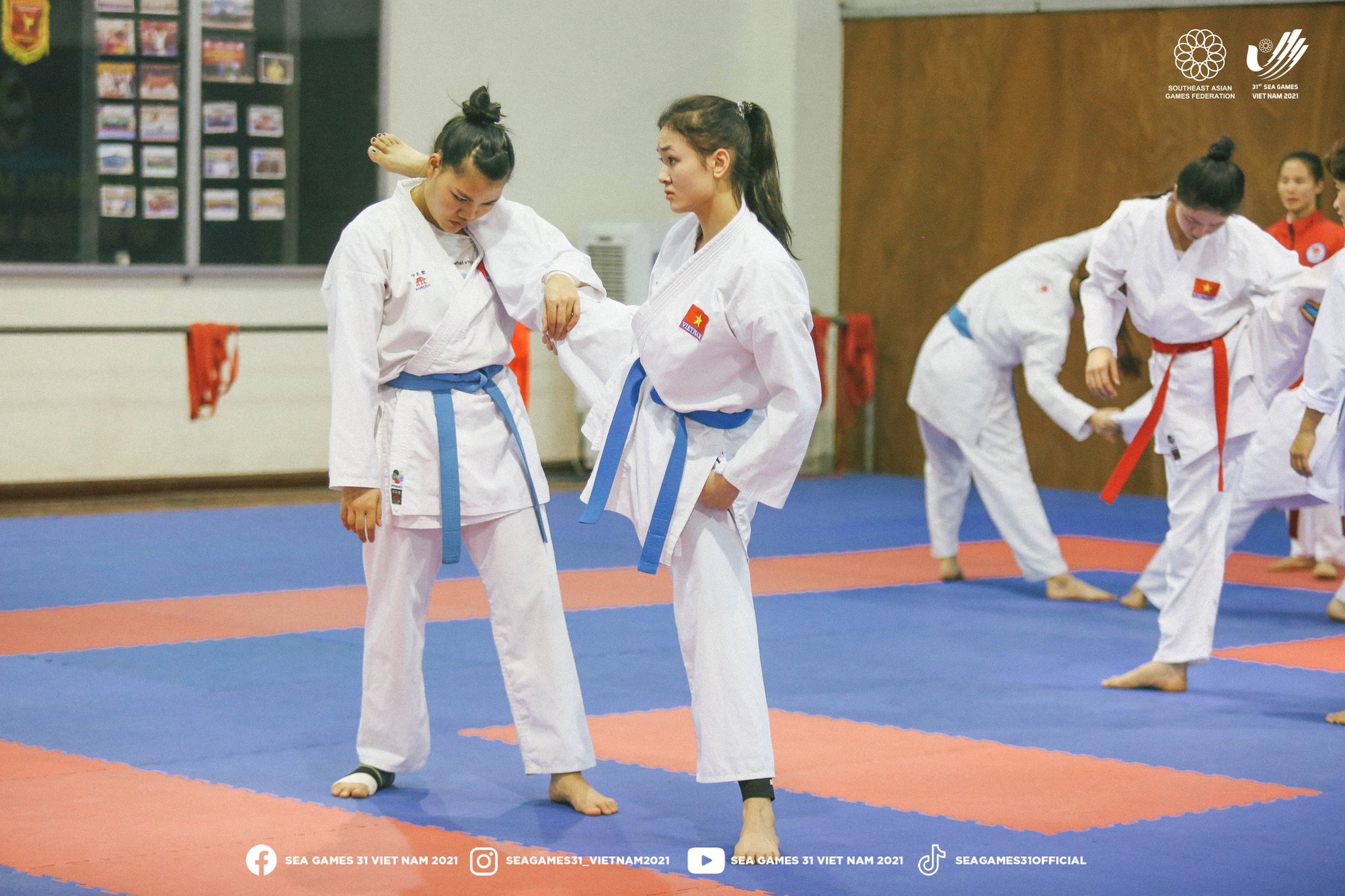Tuyển karate Việt Nam hối hả chuẩn bị cho SEA Games 31 