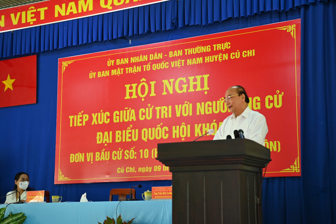 Chủ tịch nước Nguyễn Xuân Phúc tiếp xúc cử tri huyện Củ Chi 