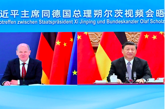 Chủ tịch Trung Quốc ‘nhắc’ Thủ tướng Đức về an ninh châu Âu 
