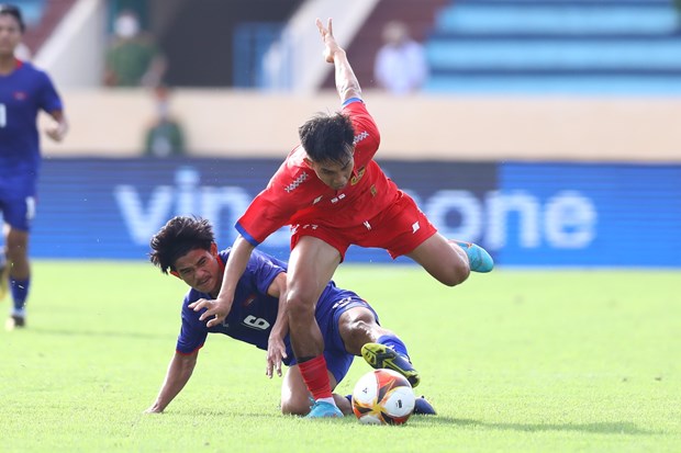 U23 Campuchia thắng đậm U23 Lào trong ngày ra quân tại SEA Games 31