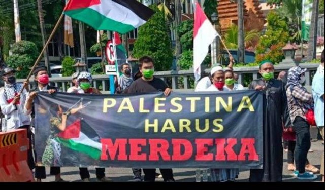 Người Indonesia xuống đường đoàn kết vì Palestine 