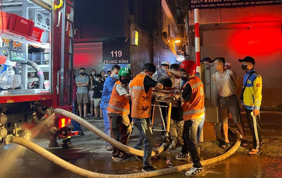 Thông tin chính thức vụ cháy ở Trung Kính: 14 người chết, 3 người bị thương