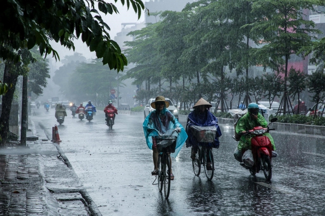 Áp thấp nhiệt đới gây mưa cho các vùng trên cả nước 