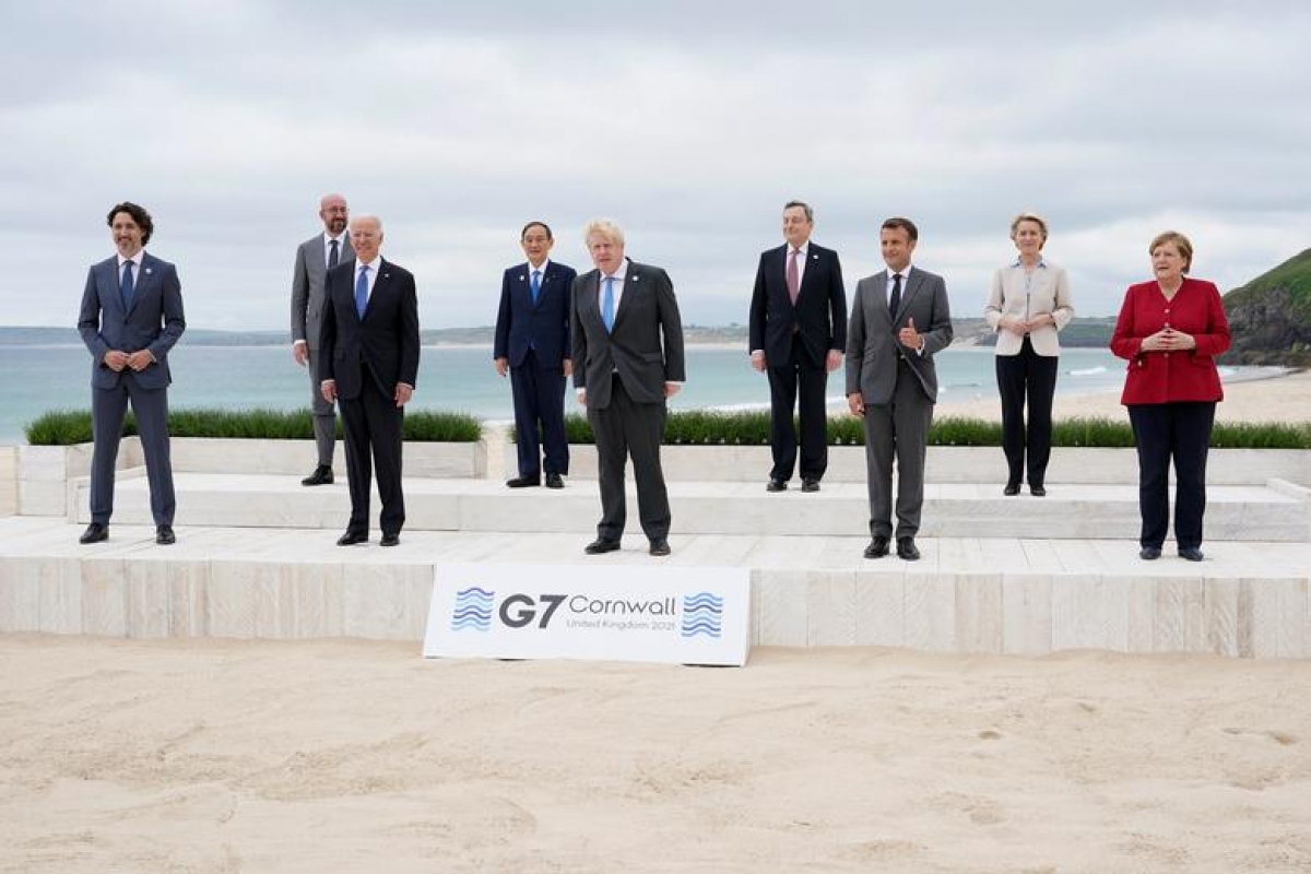 Những hình ảnh bên lề của các nhà lãnh đạo tại Hội nghị Thượng đỉnh G7