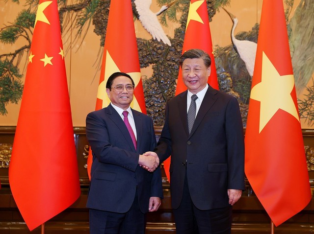 Thủ tướng Phạm Minh Chính hội kiến Tổng Bí thư, Chủ tịch Trung Quốc Tập Cận Bình  