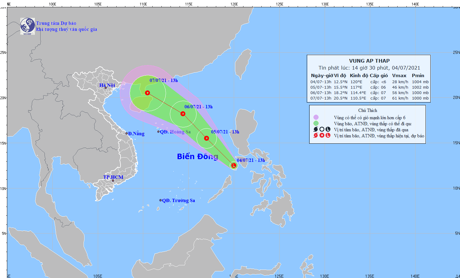 Nguy cơ bão trên Biển Đông: Khẩn trương hoàn thành sơ tán dân trước 16 giờ ngày 7/7 