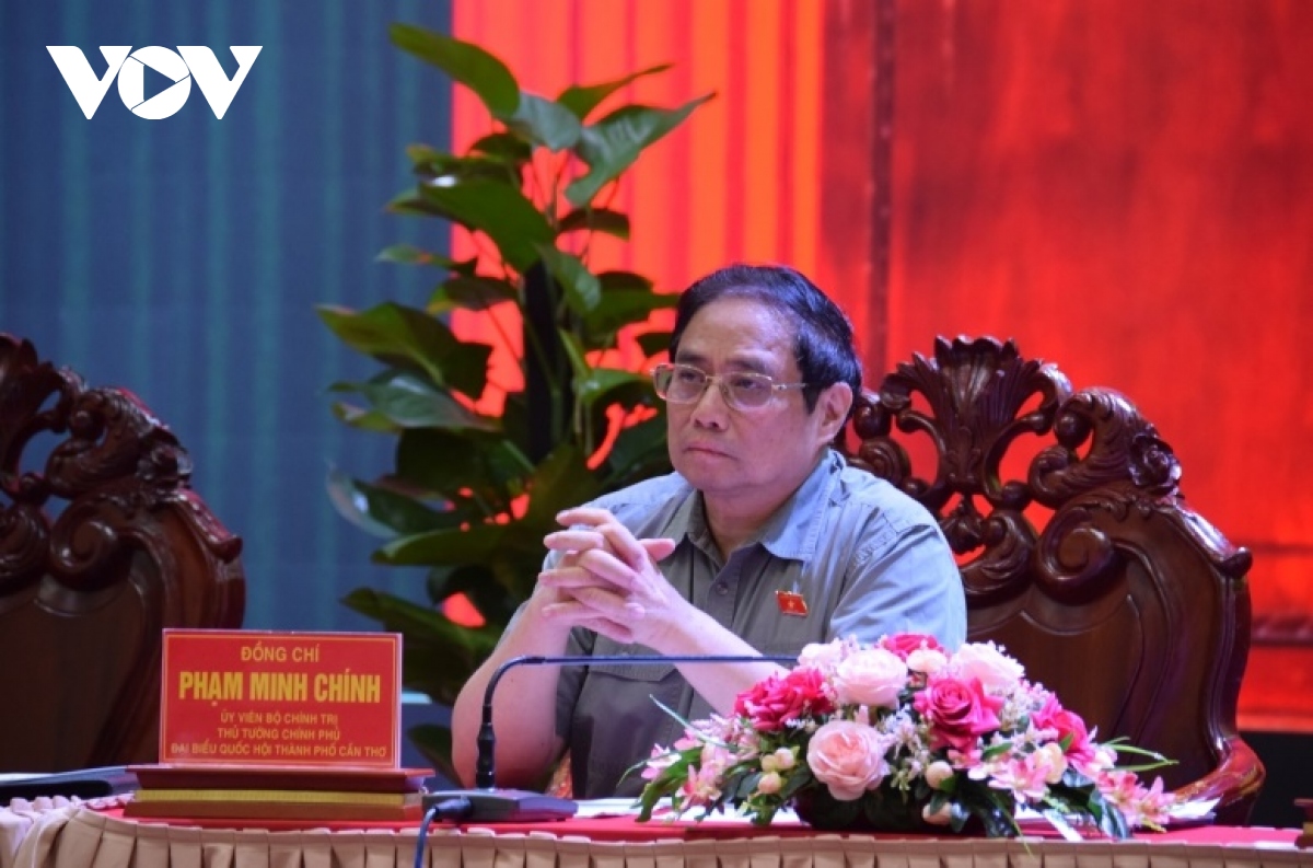 Thủ tướng Phạm Minh Chính tiếp xúc cử tri Cần Thơ 