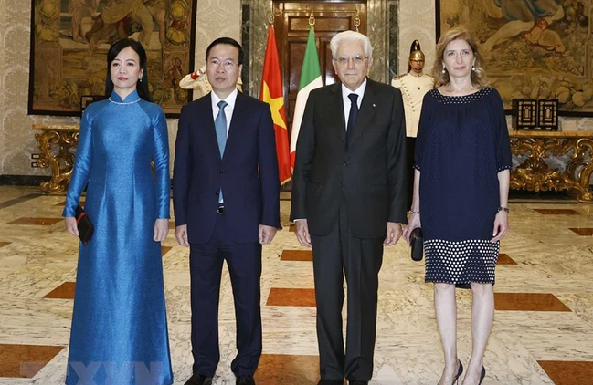 Hoạt động của Chủ tịch nước Võ Văn Thưởng và Phu nhân trong chuyến thăm cấp Nhà nước Cộng hòa Italy 