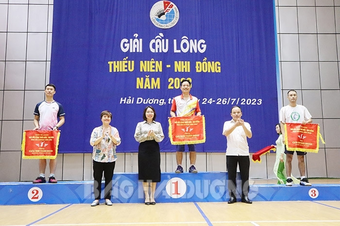 VIDEO: Bế mạc Giải cầu lông thiếu niên nhi đồng tỉnh Hải Dương năm 2023
