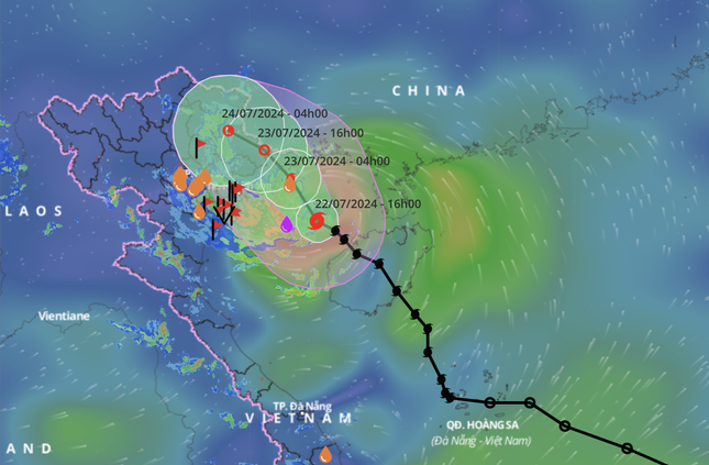 Bão áp sát đất liền Quảng Ninh – Hải Phòng, gió giật cấp 13 
