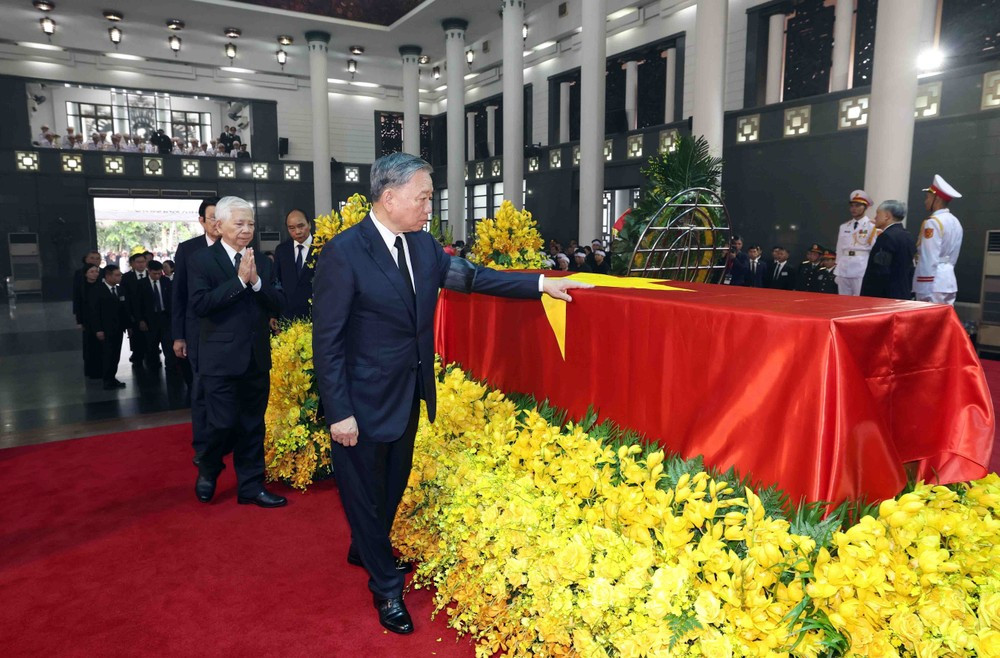 Những hình ảnh tại Lễ viếng Tổng Bí thư Nguyễn Phú Trọng