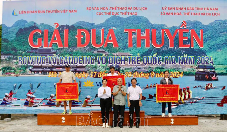 Hải Dương giành giải Nhất toàn đoàn Giải Đua thuyền Rowing Vô địch trẻ Quốc gia năm 2024 