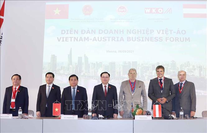 Chủ tịch Quốc hội Vương Đình Huệ tham dự Diễn đàn doanh nghiệp Việt Nam - Áo 