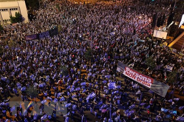 Israel: Biểu tình phản đối cải cách tư pháp lại nóng trước lễ Sám hối