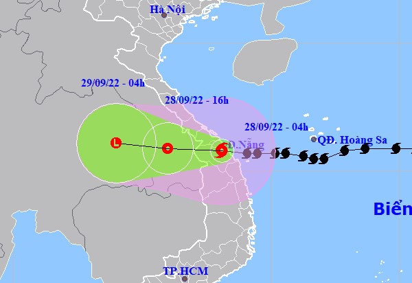 Bão Noru chính thức suy yếu thành áp thấp nhiệt đới, các tỉnh miền Trung mưa lớn 