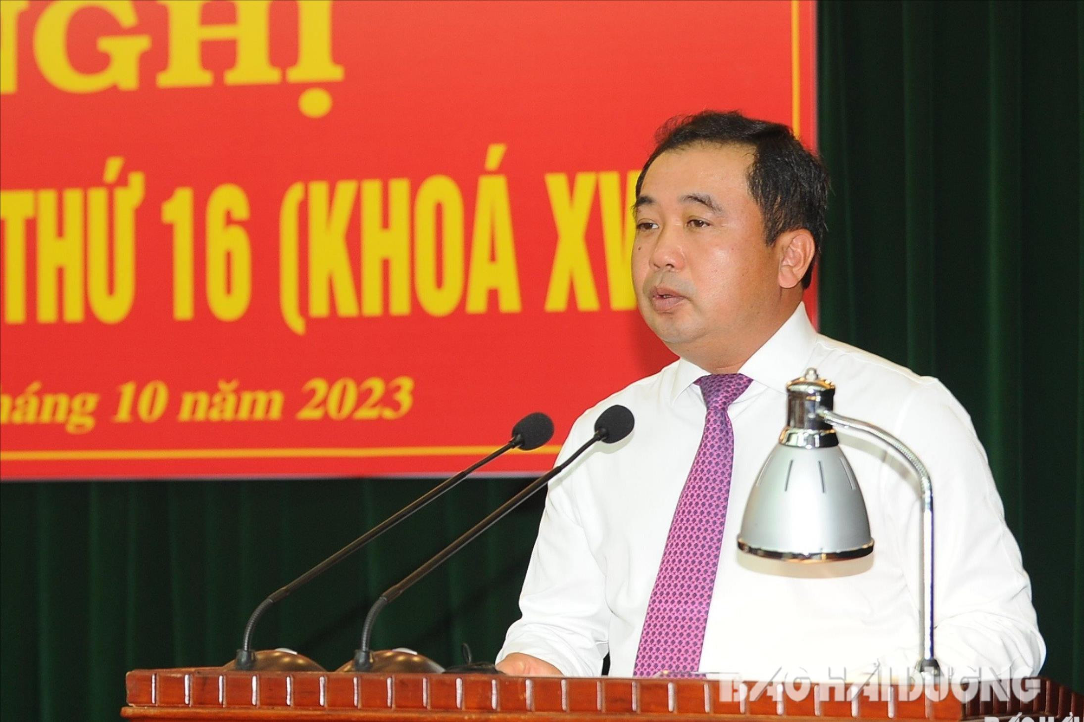 Khai mạc Hội nghị lần thứ 16-Ban chấp hành Đảng bộ tỉnh khóa XVII