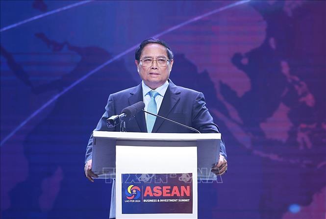 Thủ tướng Phạm Minh Chính phát biểu tại Hội nghị Thượng đỉnh Kinh doanh và Đầu tư ASEAN 2024 