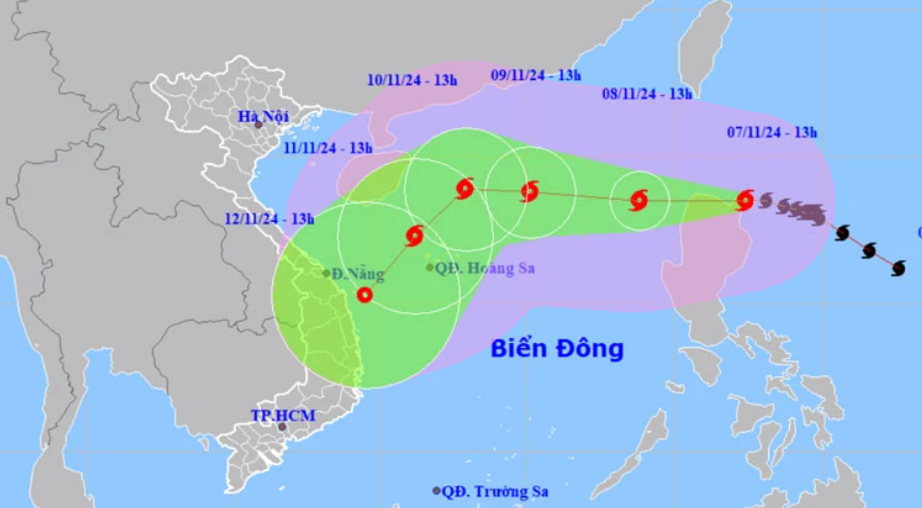 Bão Yinxing gây gió giật trên cấp 17, sóng cao 6-8m, biển động dữ dội