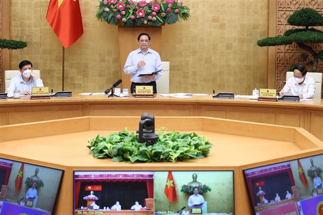 Thủ tướng Phạm Minh Chính chủ trì cuộc họp phòng, chống COVID-19 