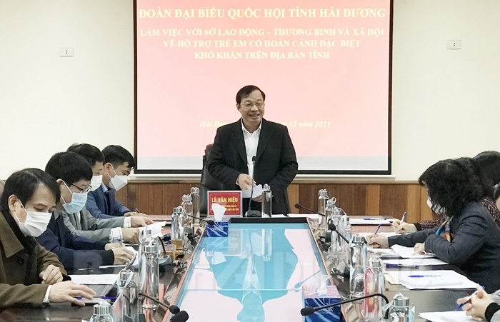 VIDEO: Đoàn đại biểu quốc hội tỉnh Hải Dương làm việc với Sở Lao động, thương binh và xã hội