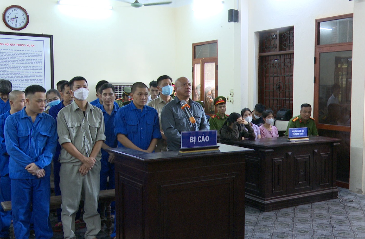 Tuyên án các bị cáo trong vụ gây rối trật tự công cộng tại thị trấn Cẩm Giang