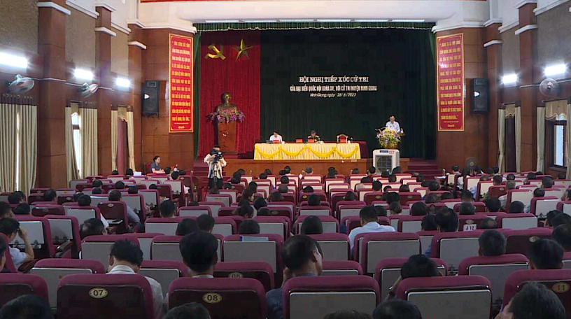 Đoàn đại biểu Quốc hội tỉnh tiếp xúc cử tri tại huyện Ninh Giang, Thanh Hà