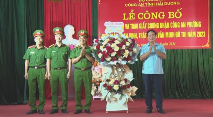 CÔNG AN PHƯỜNG ĐẦU TIÊN CỦA THÀNH PHỐ CHÍ LINH ĐẠT TIÊU CHÍ KIỂU MẪU