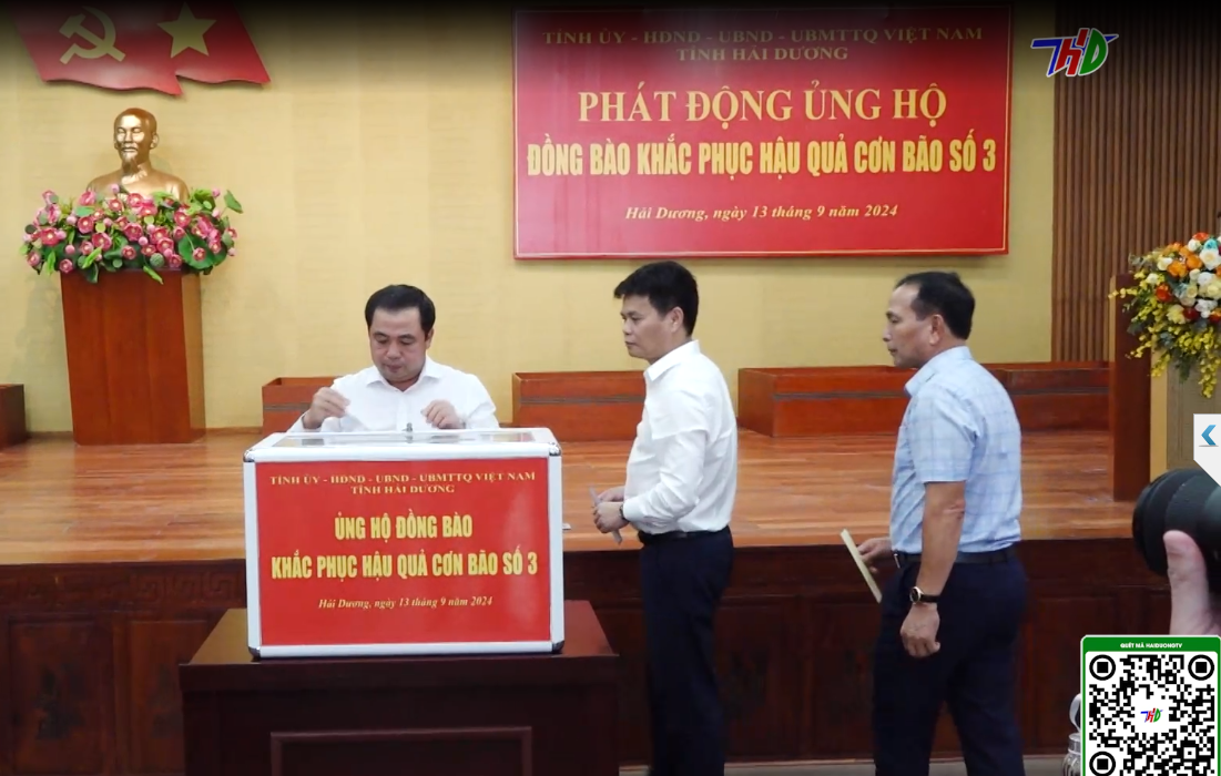 PHÁT ĐỘNG ỦNG HỘ ĐỒNG BÀO BỊ THIỆT HẠI DO BÃO SỐ 3