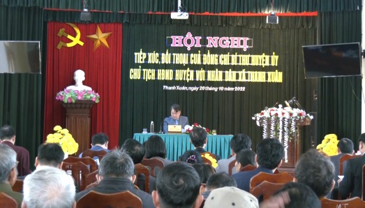 Bí thư huyện ủy Thanh Hà tiếp xúc, đối thoại với nhân dân xã Thanh Xuân