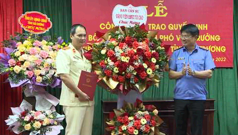 Công bố quyết định bổ nhiệm phó viện trưởng viện KSND tỉnh Hải Dương