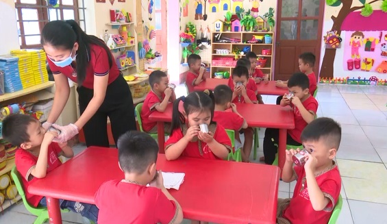 Hiệu quả từ chương trình sữa học đường ở Kinh Môn