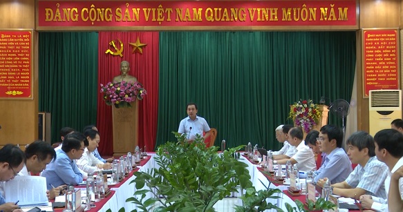 Bí thư Tỉnh ủy Trần Đức Thắng làm việc với Ban Thường vụ Thành ủy Hải Dương