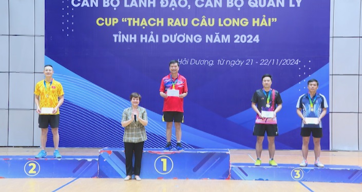 GIẢI BÓNG BÀN, CẦU LÔNG CÁN BỘ LÃNH ĐẠO, CÁN BỘ QUẢN LÝ NĂM 2024 